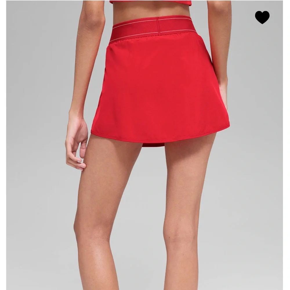 Brand new with tags! Alo Match Point Tennis Skirt - Bright Red, Size M